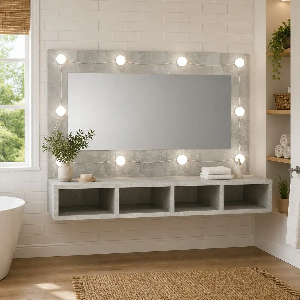 LED Mirror Cabinet for Storage