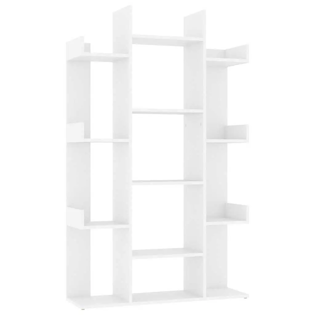 Book Cabinet White 13 Compartments Shelving Unit Storage Bookshelf Engineered