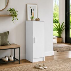 Your Ideal White Shoe Cabinet with 6 Shelves