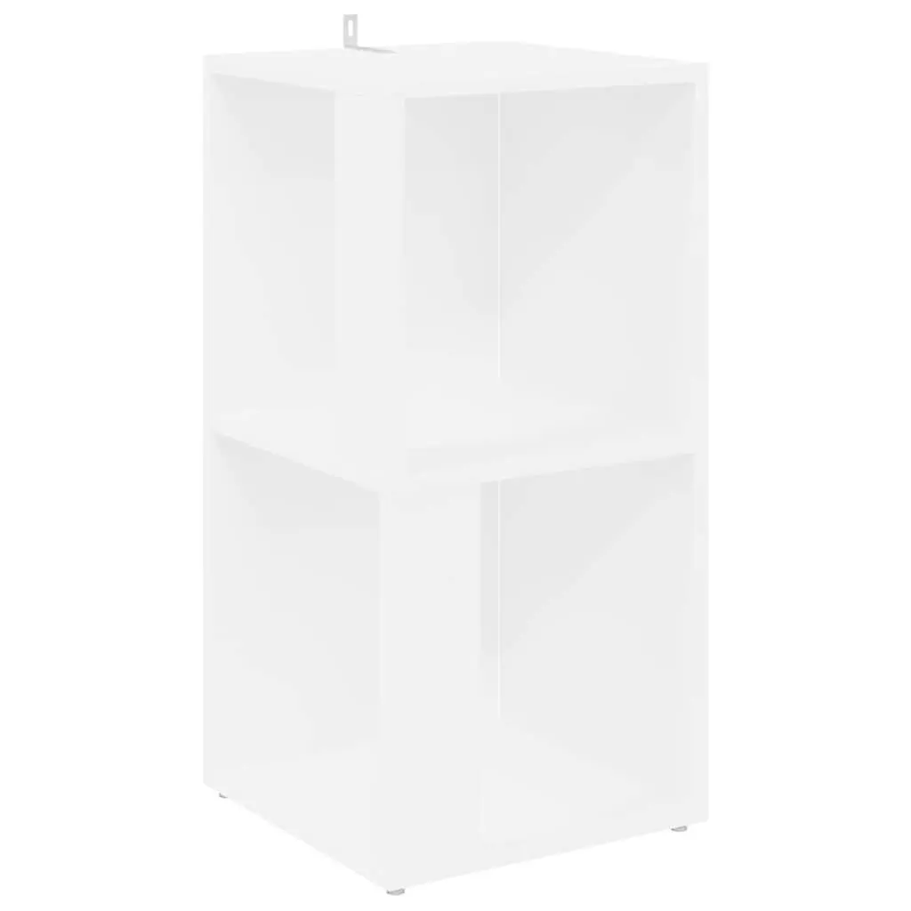 Corner Storage Cabinet White Engineered Wood 33 x 33 x 67 cm