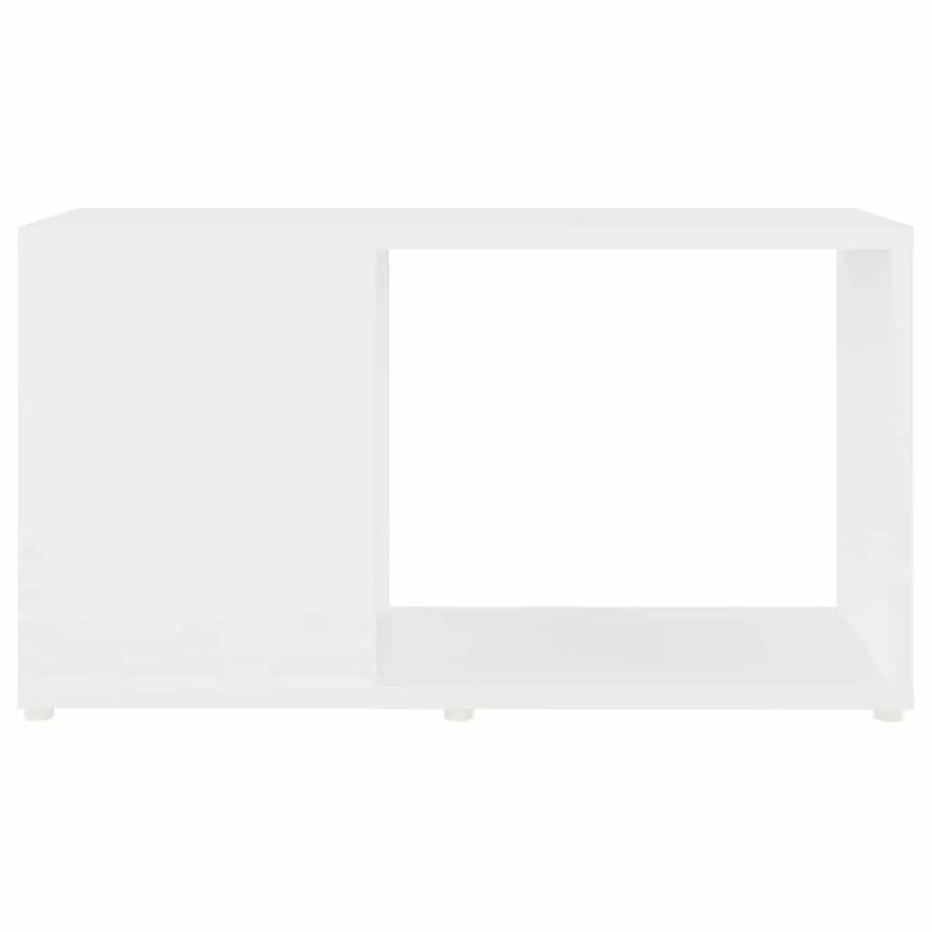 TV Cabinet White Open Shelving Unit Storage Bookcase Standing Furniture