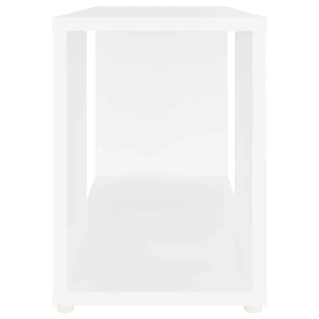 TV Cabinet White Open Shelving Unit Storage Bookcase Standing Furniture