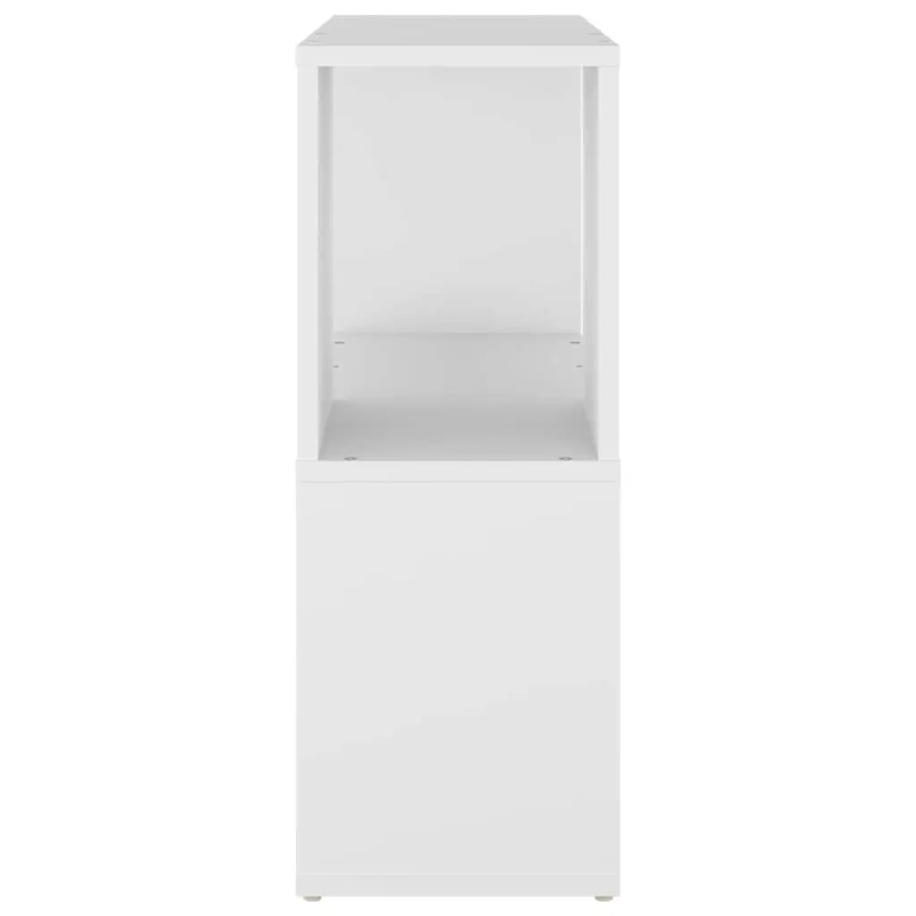White Book Cabinet 2-Tier Shelving Unit 60W x 24D x 63H cm