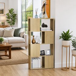 Your New Book Cabinet Room Divider with 4 Spacious Shelves