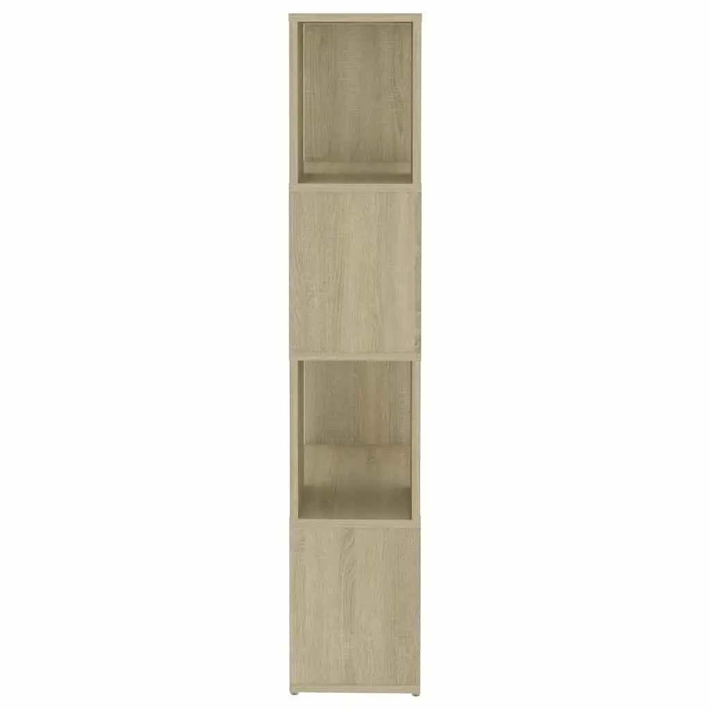 Book Cabinet Room Divider Bookcase Sonoma Oak 60x24x124.5cm Storage Shelving