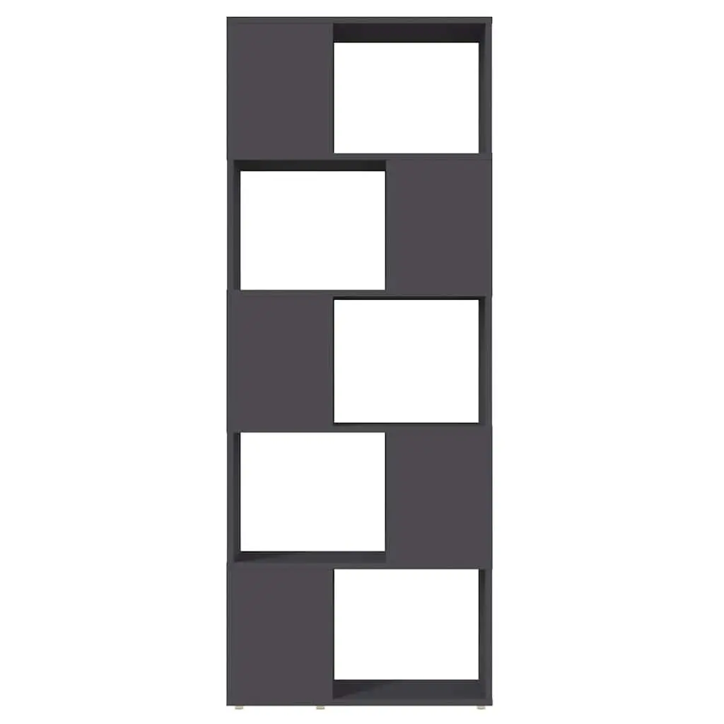 Book Cabinet Room Divider Grey Open Shelving Unit Storage Organiser Furniture