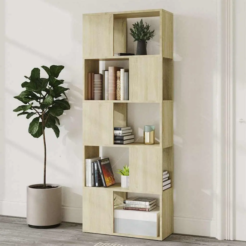 Book Cabinet Room Divider Open Shelf Storage Unit 60x24x155 cm