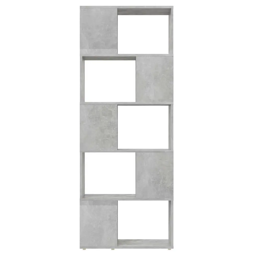 Book Cabinet Room Divider Grey Shelving Unit Open Storage Organiser Bookcase