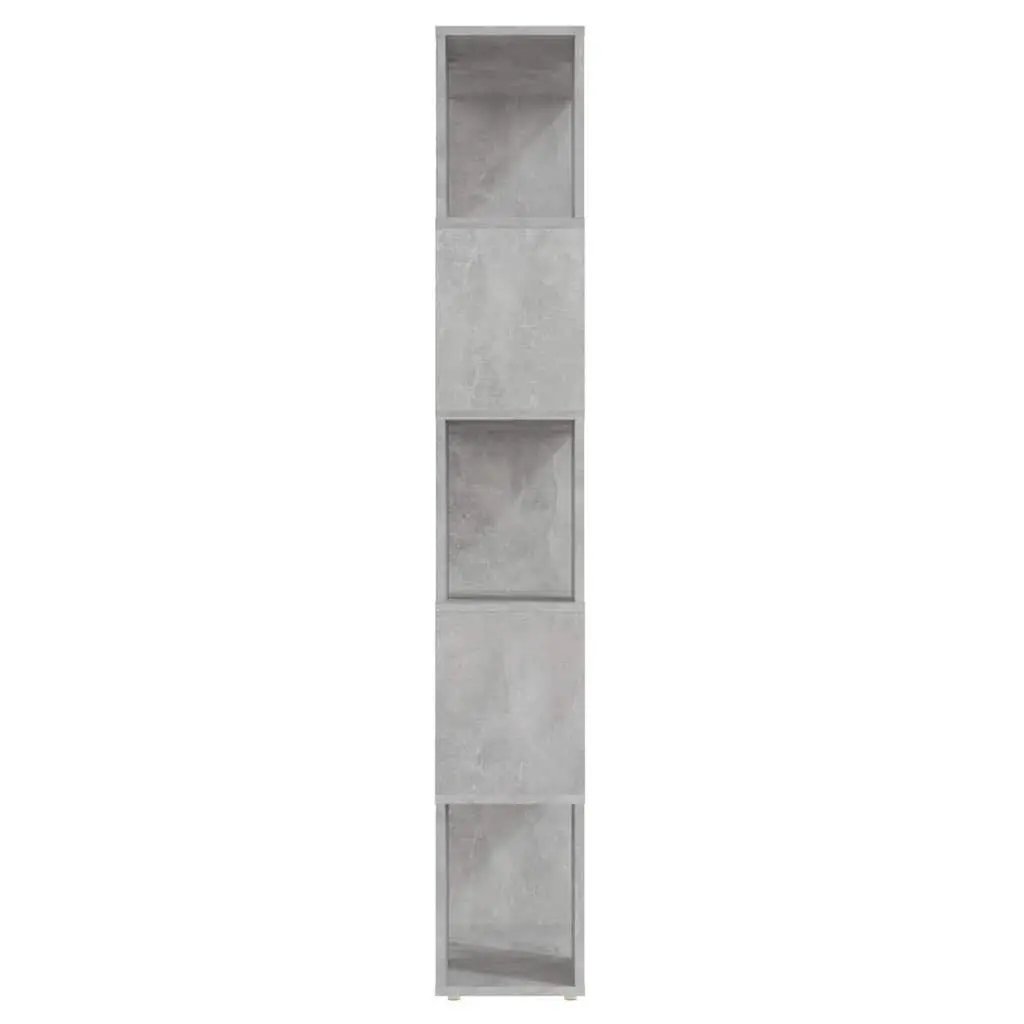 Book Cabinet Room Divider Grey Shelving Unit Open Storage Organiser Bookcase