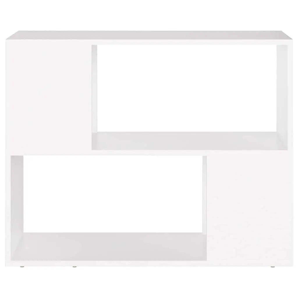 TV Cabinet White Open Compartment Storage Unit 80x24x63cm