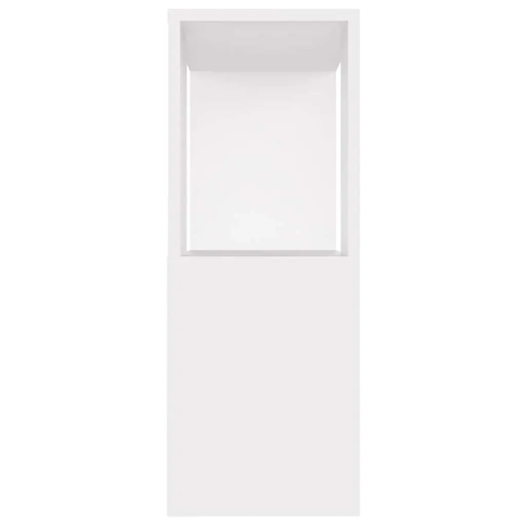 TV Cabinet White Open Compartment Storage Unit 80x24x63cm