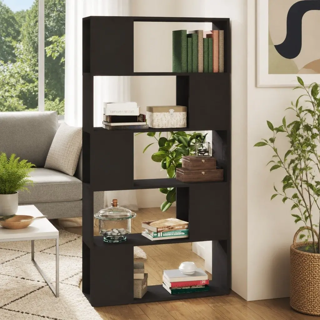 Book Cabinet Room Divider Grey 80x24x155cm