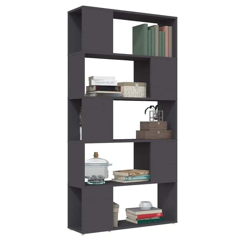 Book Cabinet Room Divider Grey 80x24x155cm