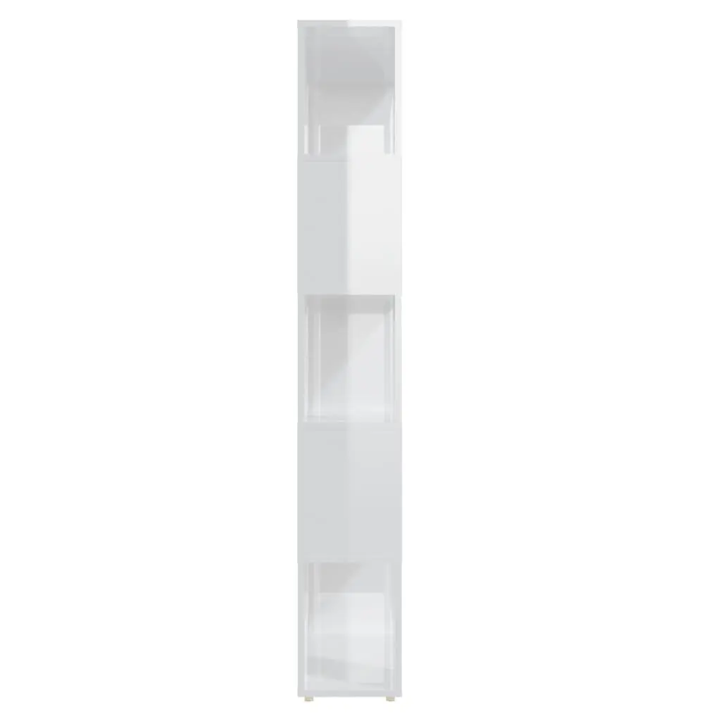 Book Cabinet Room Divider Shelving Unit Storage White 80x24x155 cm