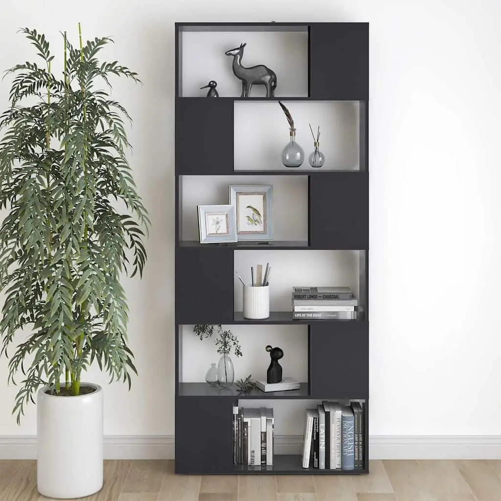 Grey Book Cabinet Room Divider