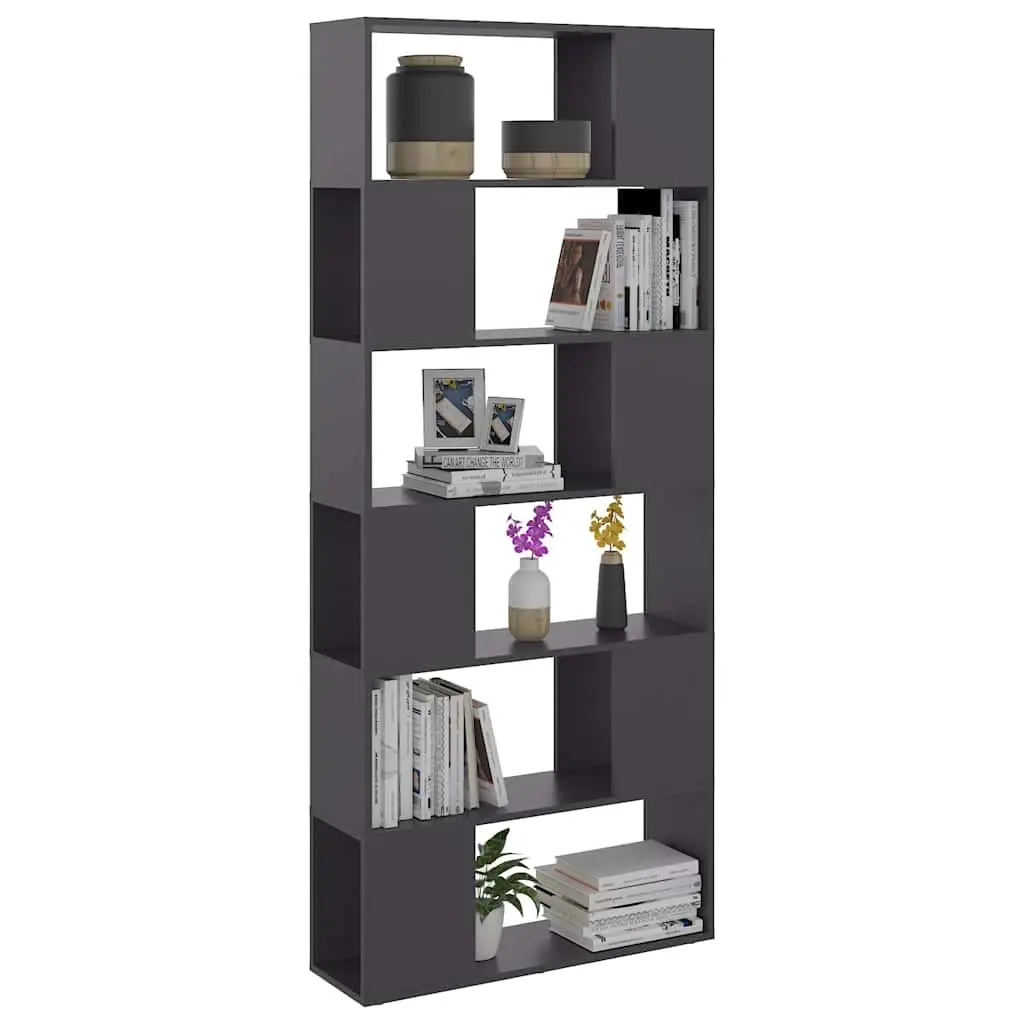 Grey Book Cabinet Room Divider
