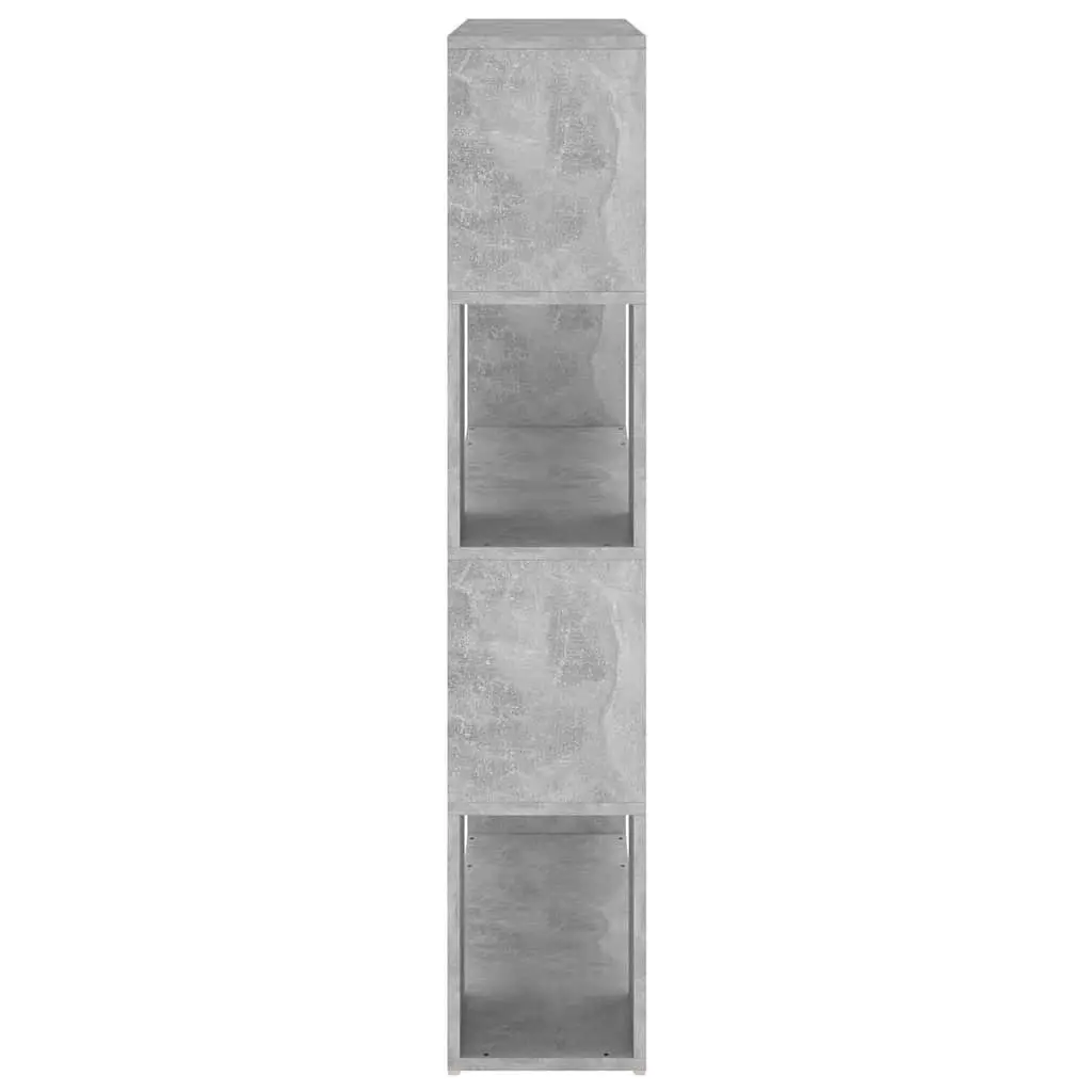 Book Cabinet Room Divider Bookcase Freestanding Storage Shelf 100x24x124 cm Grey