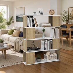 Your Ideal Book Cabinet Room Divider with 4 Compartments