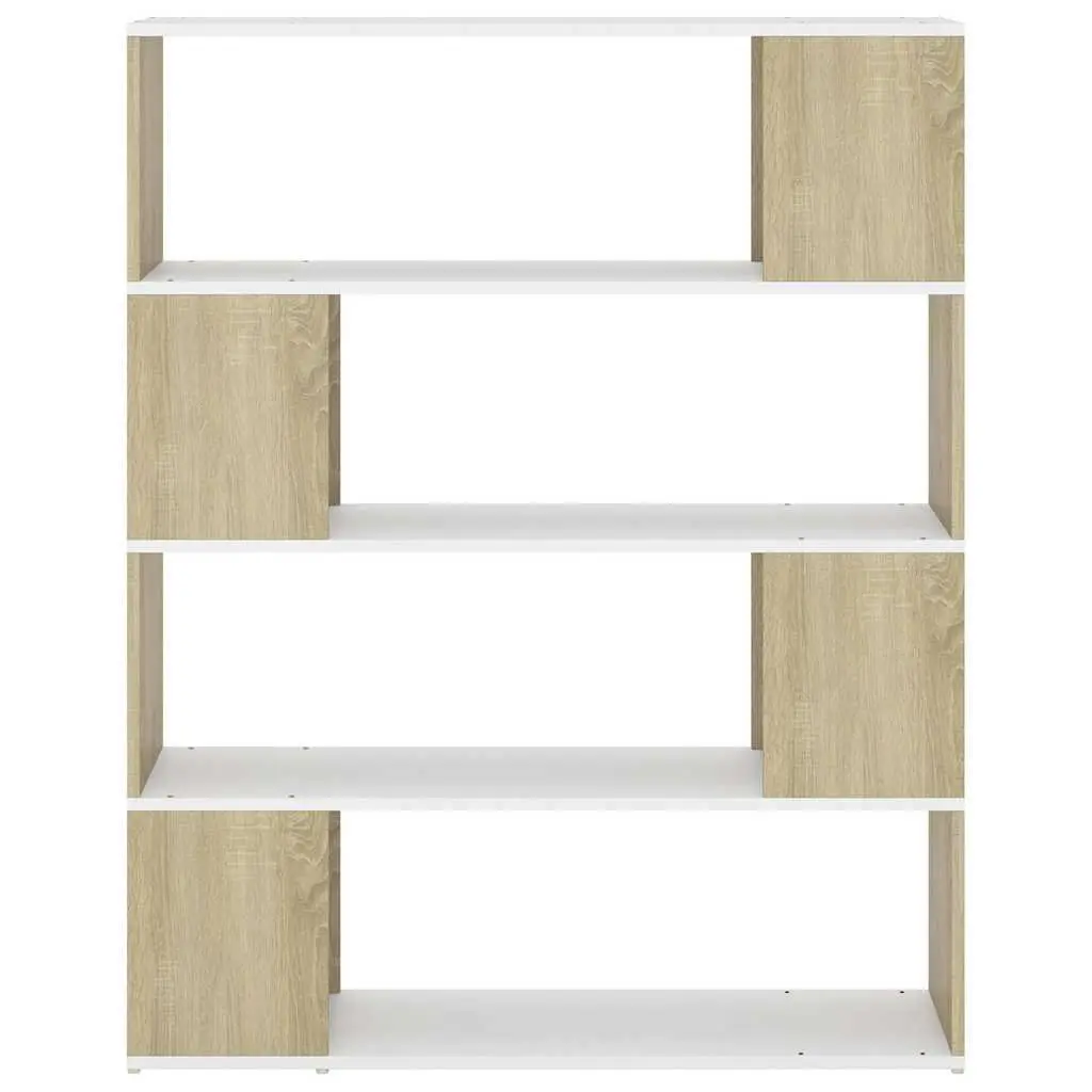Book Cabinet Room Divider Bookcase Shelving Unit Storage 4 Compartments