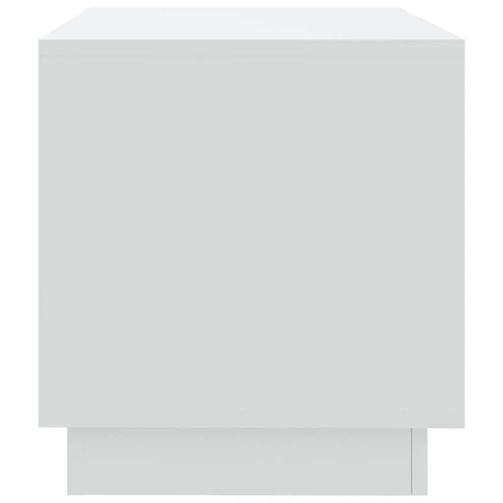 TV Cabinet White Lowboard with 2 Drawers and Open Compartment 102 x 41 x 44 cm