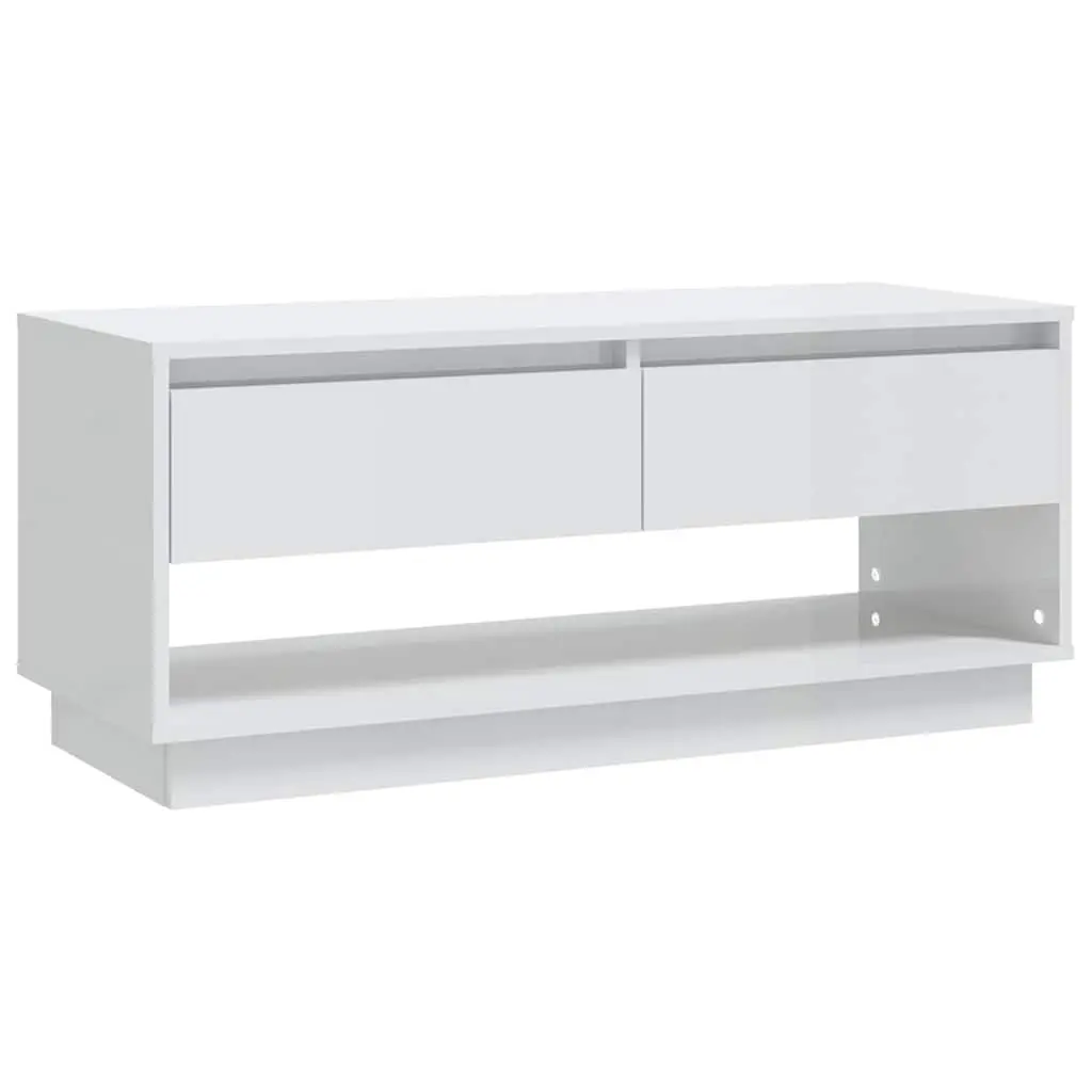 White High Gloss TV Cabinet