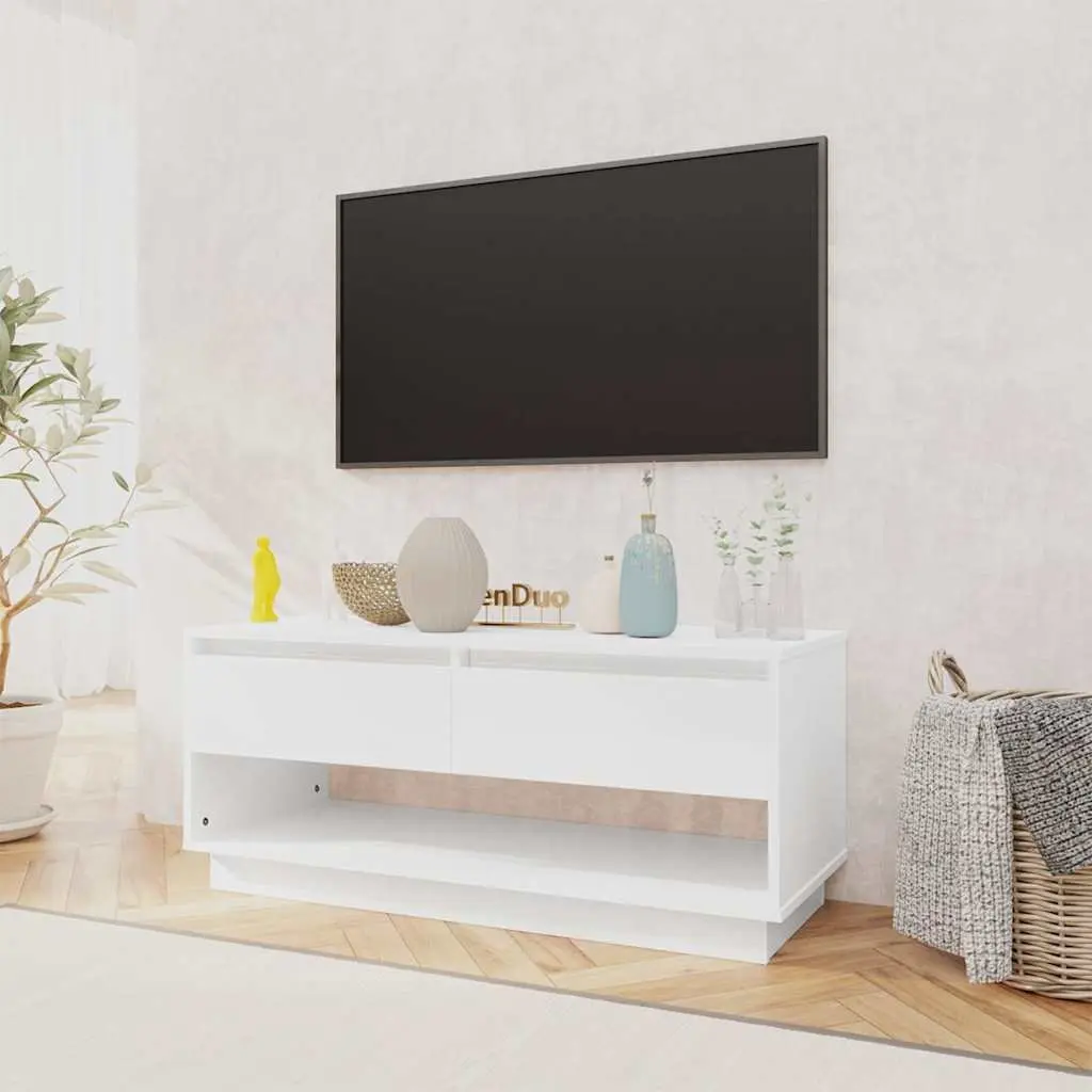 White High Gloss TV Cabinet