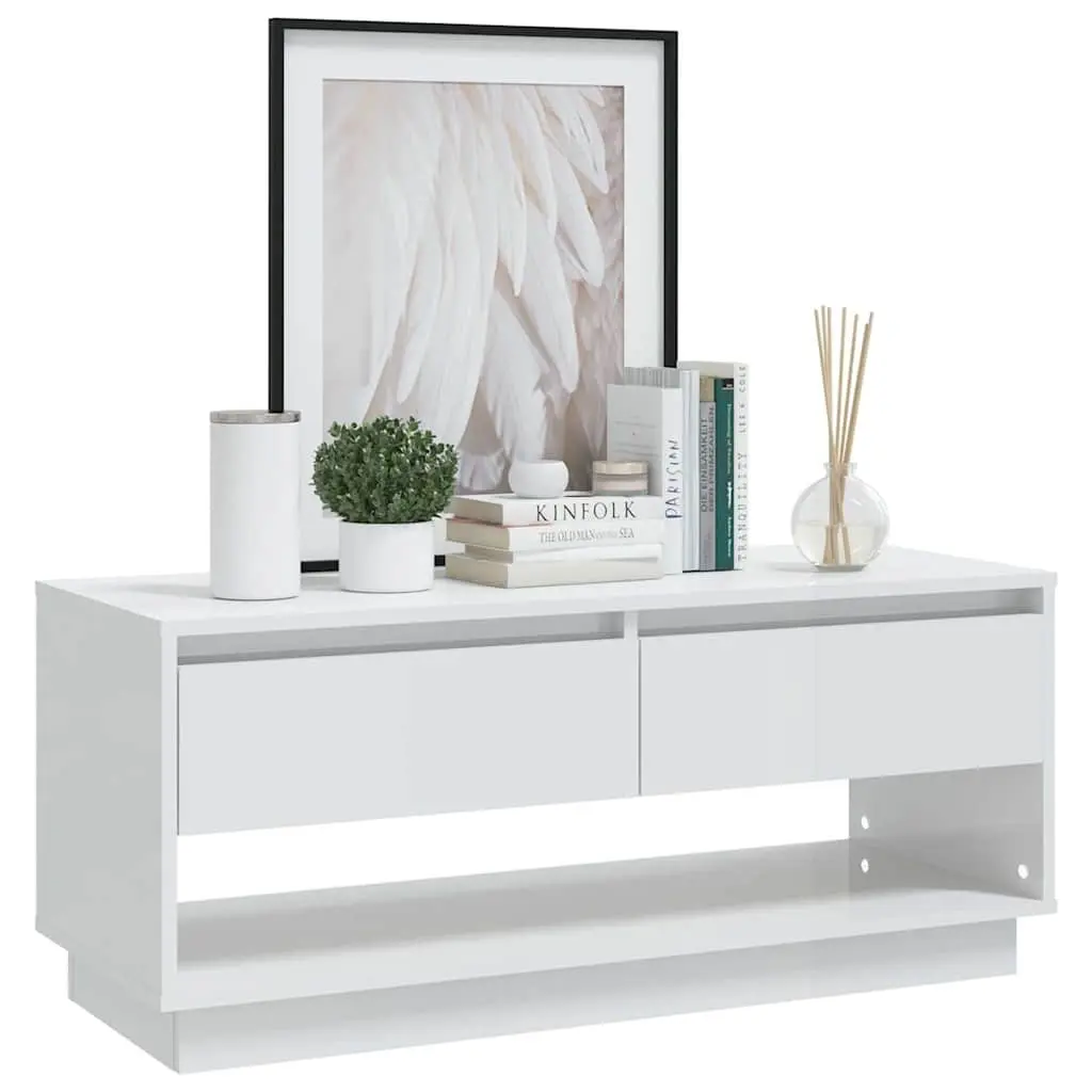 White High Gloss TV Cabinet