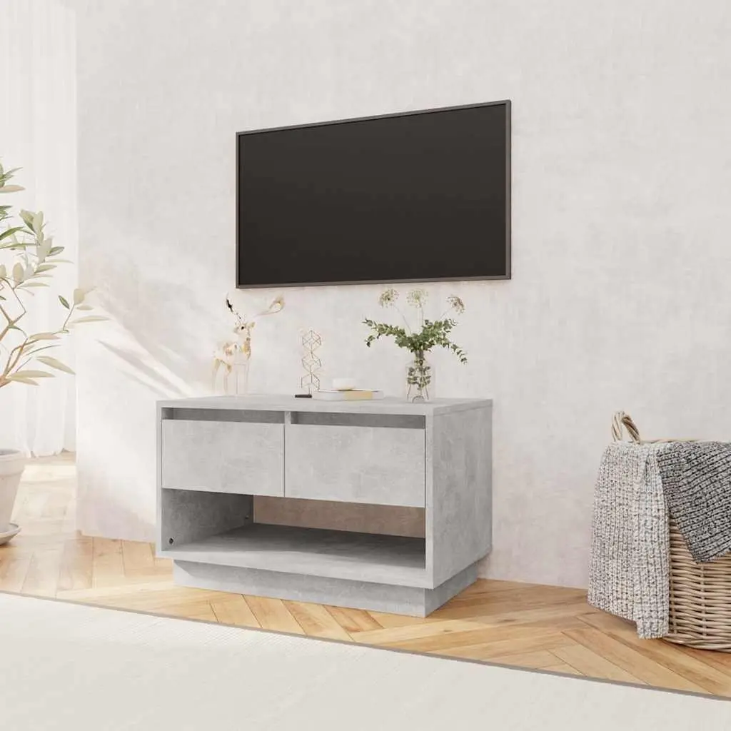 TV Cabinet Concrete Grey Durable Construction 70 x 41 x 44 cm
