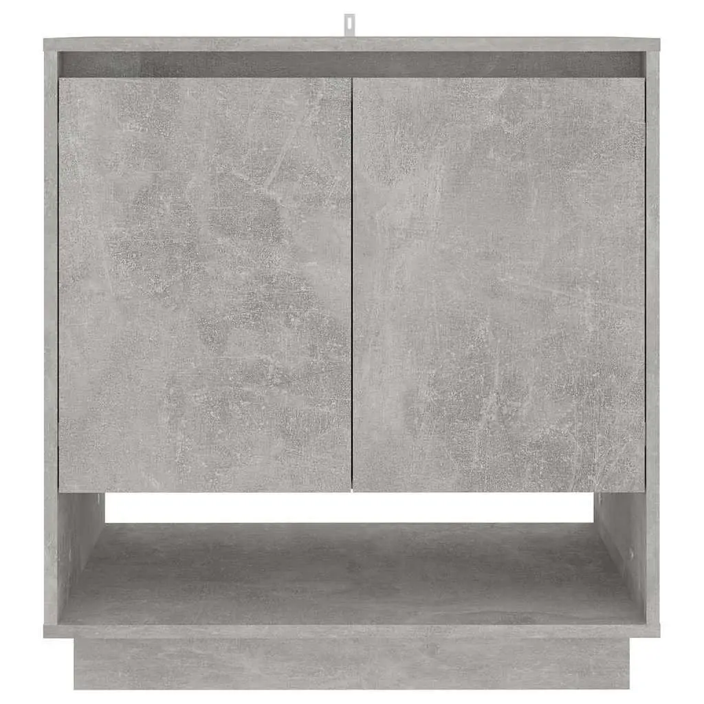 Sideboard Storage Cabinet Grey Engineered Wood Doors Compartments Home Furniture