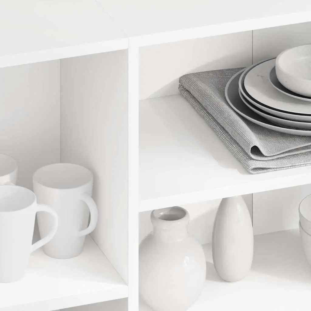 Sideboard Modern White Engineered Wood 120W x 30D x 75H cm