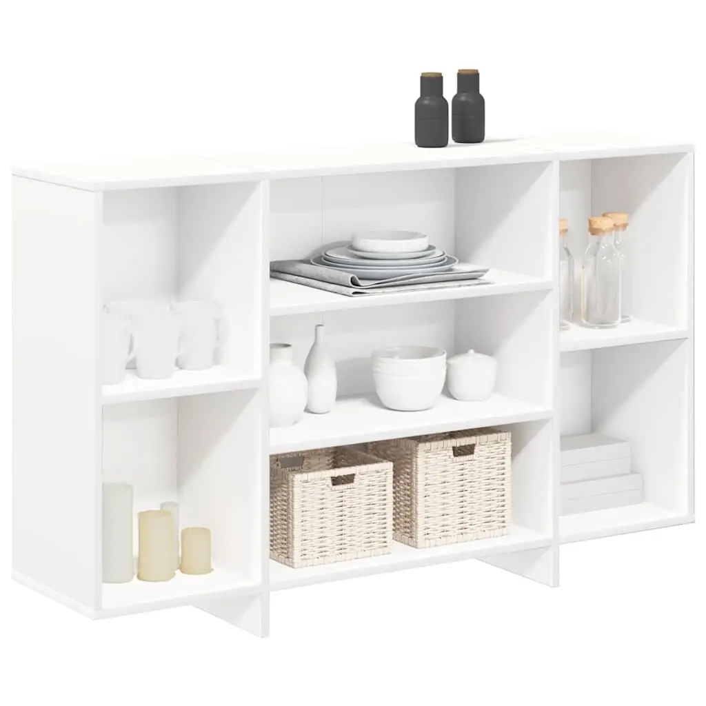 Sideboard Modern White Engineered Wood 120W x 30D x 75H cm