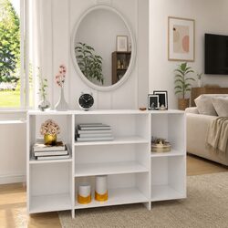 Your Ideal White High Gloss Sideboard with 4 Shelves