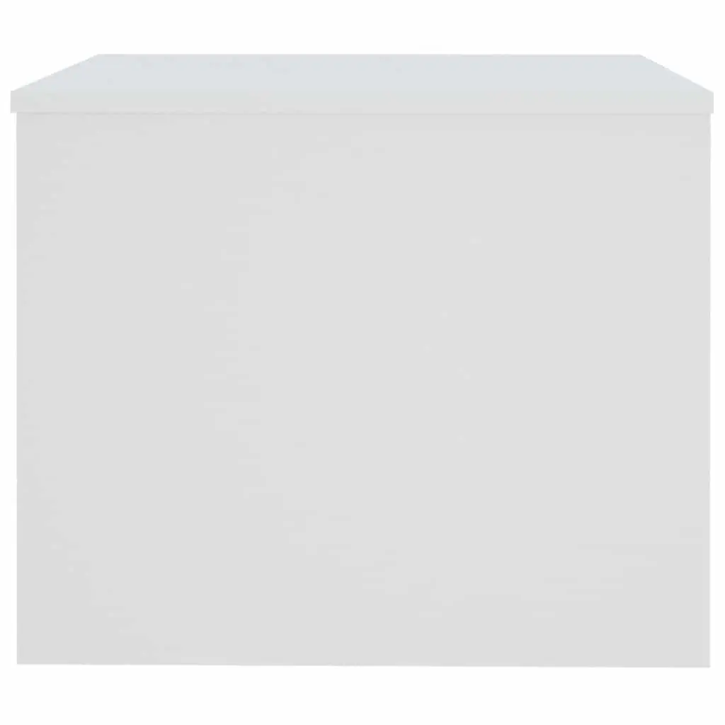 Coffee Table White Accent with Hidden Storage Compartment 80 x 50 x 40 cm