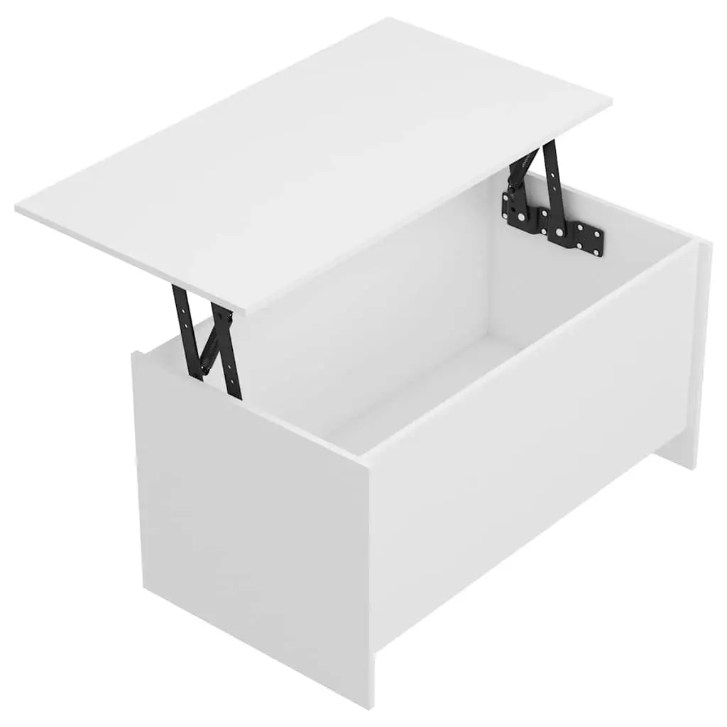 Coffee Table White Lift Top Storage Compartment Living Room Furniture 102x55.5cm