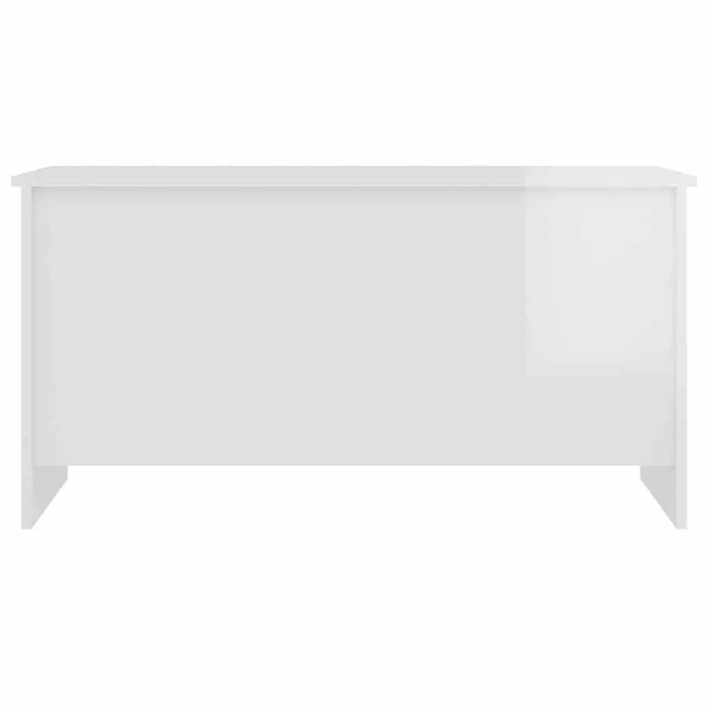 Coffee Table High Gloss White Lift Top Storage Engineered Wood Living Room