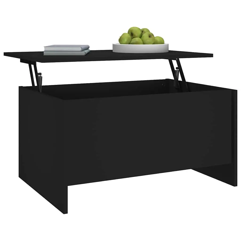 Lift-Top Black Coffee Table for Living Rooms