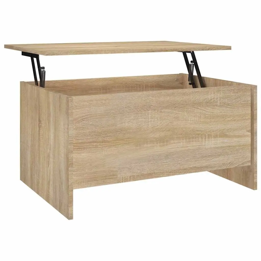 Coffee Table Lift-Top Design Brown Engineered Wood Storage Hidden Compartment
