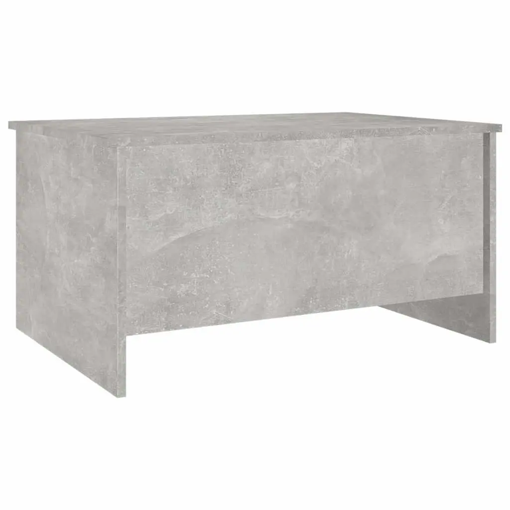 Coffee Table Lift-Top Design Grey Engineered Wood Storage Compartment Living