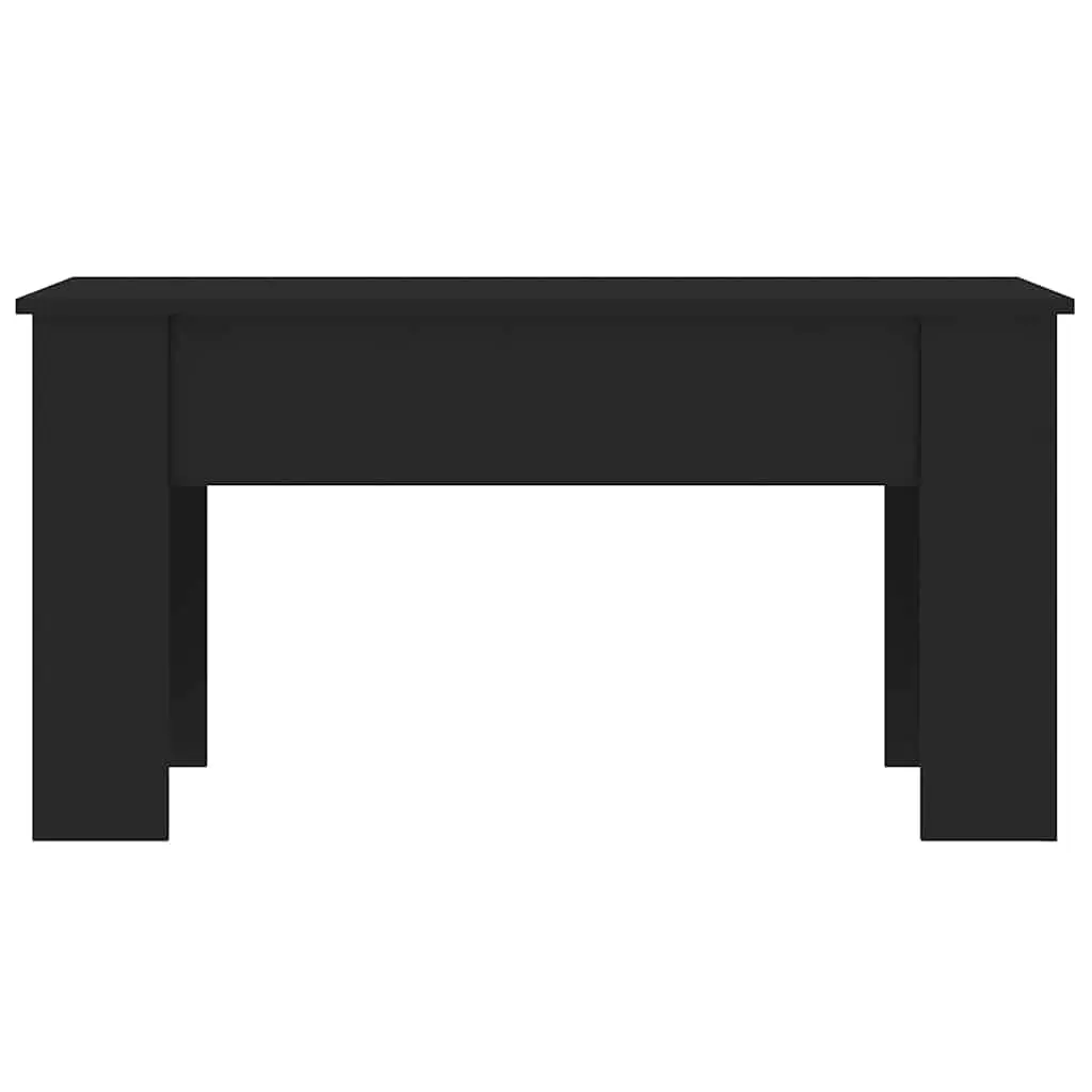 Lift Top Coffee Table Black Modern Engineered Wood 101 x 49 x 52 cm