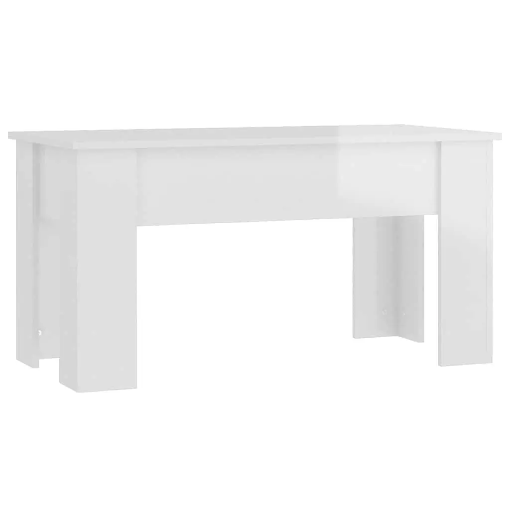 White Lift Top Coffee Table for Living Rooms