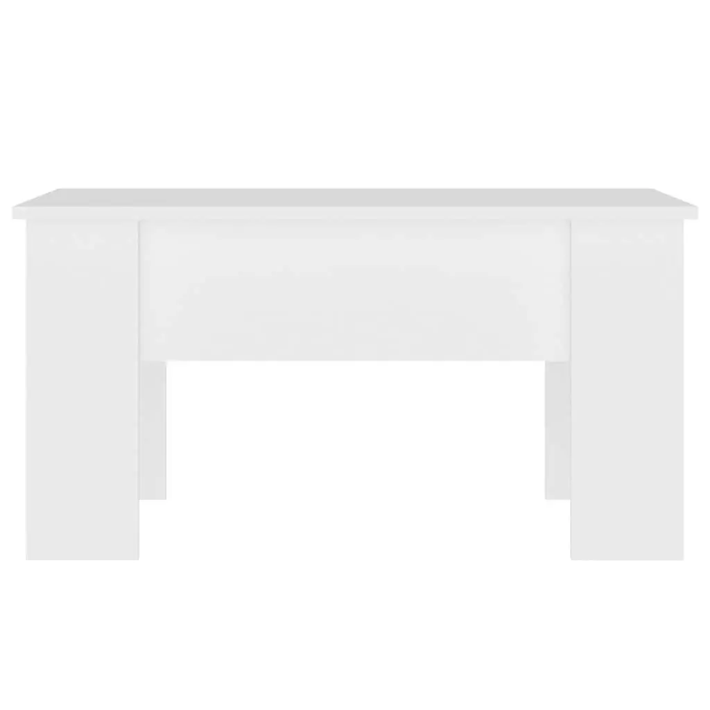 Coffee Table Lift-Top White Storage Compartment Modern Living Room Furniture