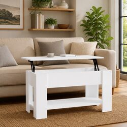 Your Ideal White Coffee Table with Lift-Top Functionality