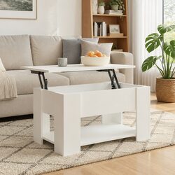 Friendly White Lift Top Coffee Table for Your Living Space