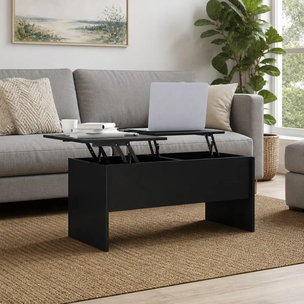 Black Coffee Table with Lift Top