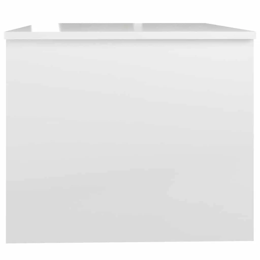 Coffee Table White High Gloss Modern Storage Lift Top Design Engineered Wood