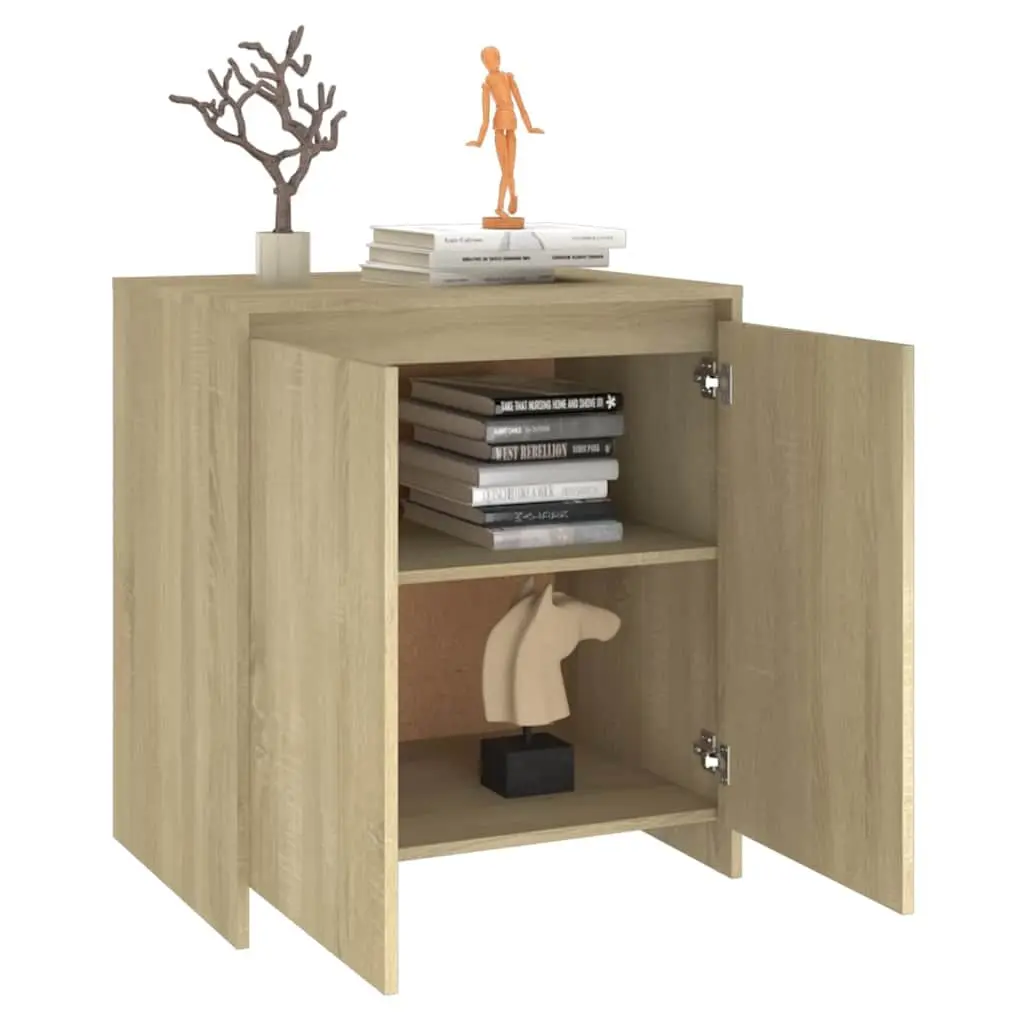 Beige Sideboard Cabinet with Storage Space