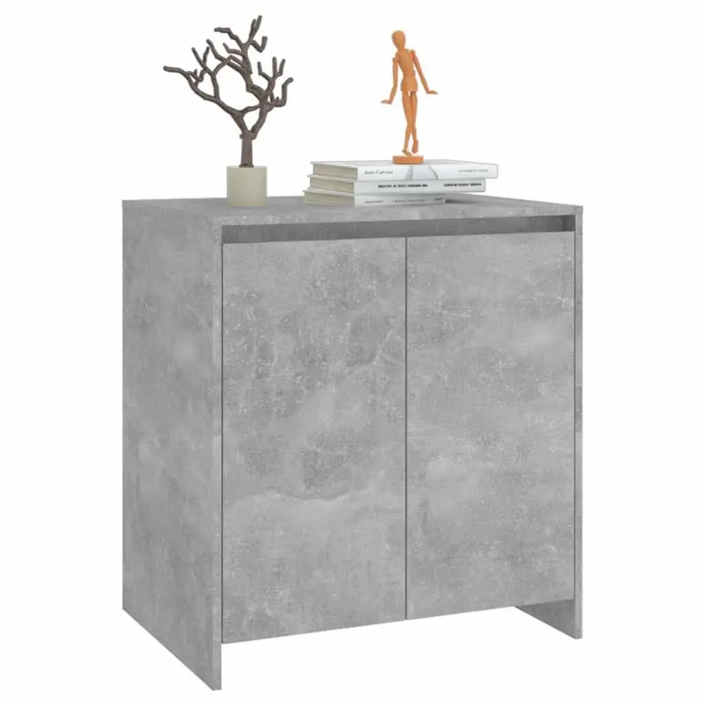 Grey Sideboard Cabinet 70x41x75cm Storage Buffet with Doors Display Furniture