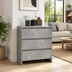 Discover a Friendly Grey Sideboard with 3 Storage Drawers