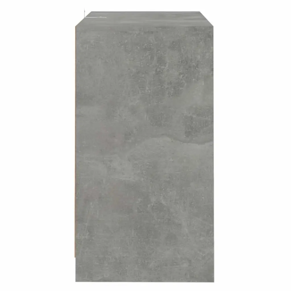 Sideboard Grey Engineered Wood 70x41x75cm with 3 Drawers