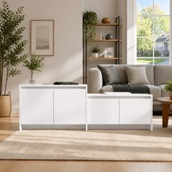 Create Your Ideal Space with a White 4-Door TV Cabinet